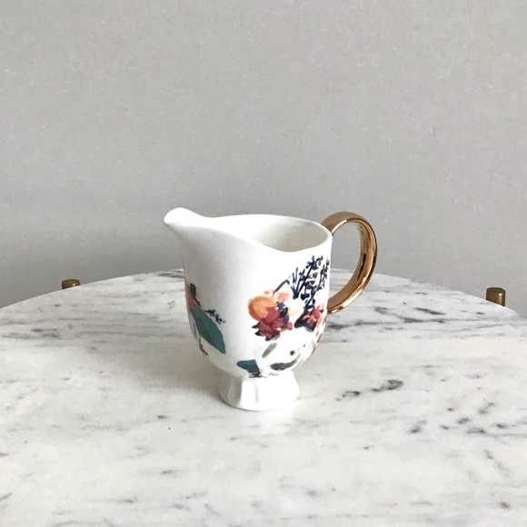 Anthropologie Botanica Handpainted Stoneware Creamer New in Box NWT - Picture 4 of 8